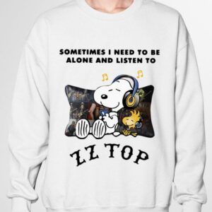 Best Dusty Hill Snoopy Sometimes i need to be alone and listen to ZZ Top band Shirt 2