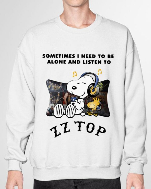 Best Dusty Hill Snoopy Sometimes i need to be alone and listen to ZZ Top band Shirt