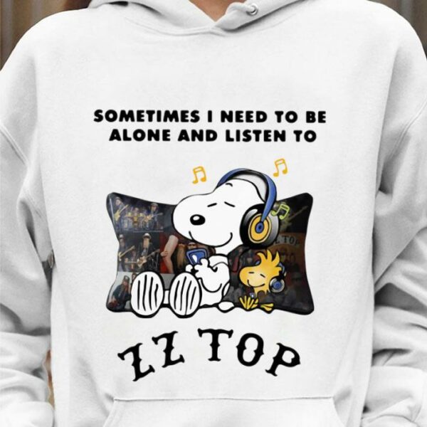 Best Dusty Hill Snoopy Sometimes i need to be alone and listen to ZZ Top band Shirt