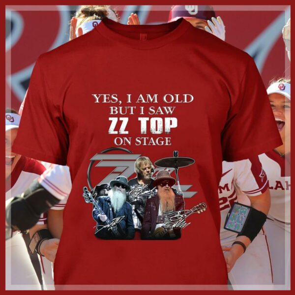 Official Dusty Hill Yes i am old but i saw ZZ Top band on stage signatures shirt