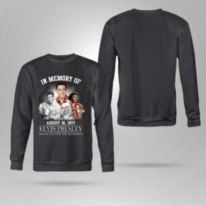 Original Elvis Presley In Memory Of August 16 1977 Signature Thank You For The Memories Shirt 3