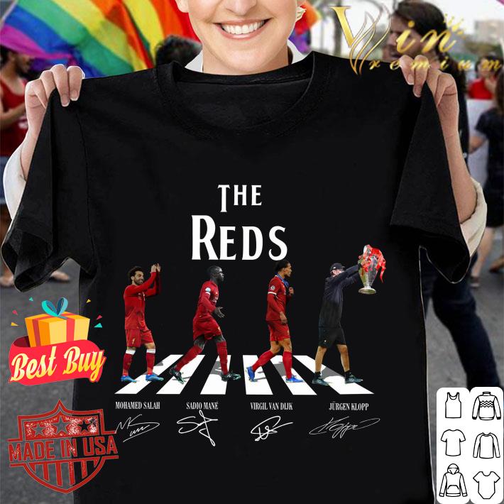 Awesome FC Liverpool Champions The Reds Walking Abbey Road Signatures Shirt FC Liverpool Champions The Reds Walking Abbey Road Signatures Shirt 1 - Awesome FC Liverpool Champions The Reds Walking Abbey Road Signatures Shirt