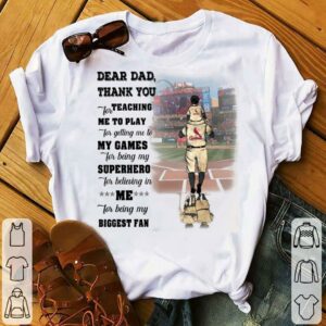 Hot Father's day St. Louis Cardinals thank you for teaching me to play dad superhero biggest fan shirt 1