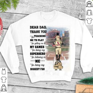 Hot Father's day St. Louis Cardinals thank you for teaching me to play dad superhero biggest fan shirt 2