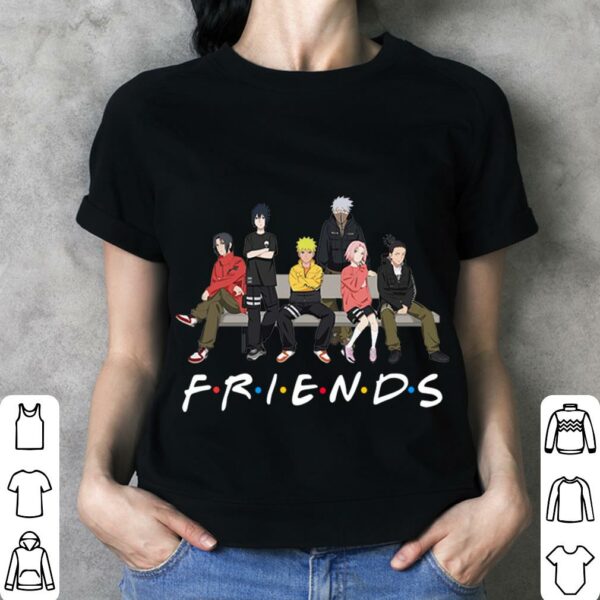 Original Friends LIBERE For Naruto Anime Sasuke Kakashi Sakura Itachi Shikamaru Shirt