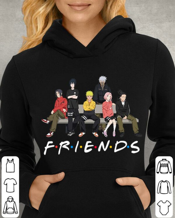 Original Friends LIBERE For Naruto Anime Sasuke Kakashi Sakura Itachi Shikamaru Shirt