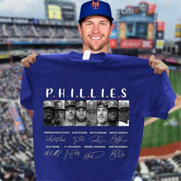 Funny Friends Philadelphia Phillies Team Players Signatures Shirt