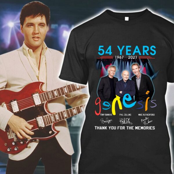 Hot Genesis band rock members 54 years 1967-2021 signatures thank memories shirt