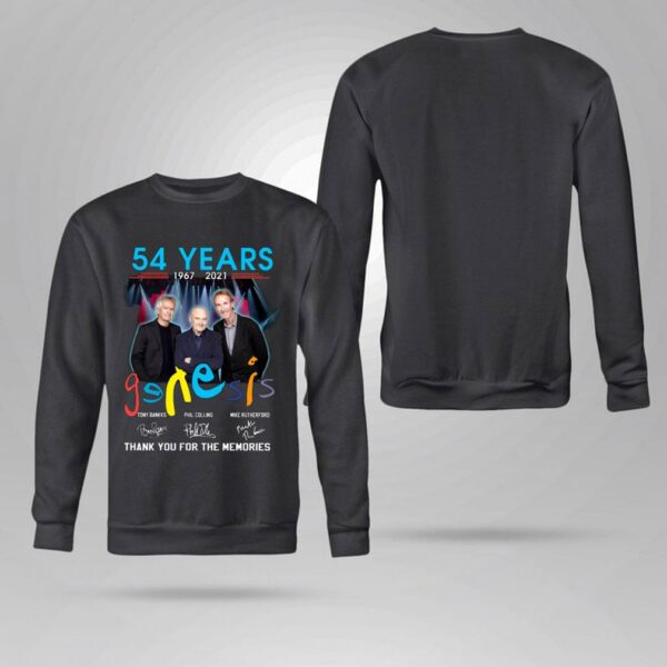 Hot Genesis band rock members 54 years 1967-2021 signatures thank memories shirt