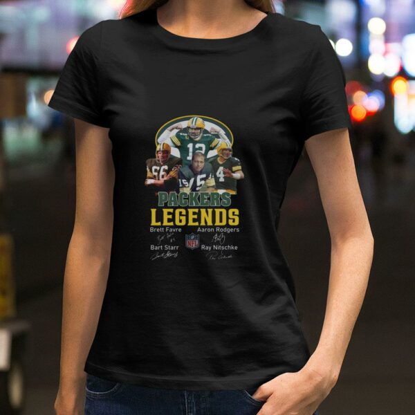 Hot Green Bay Packers Legends NFL Signatures Shirt