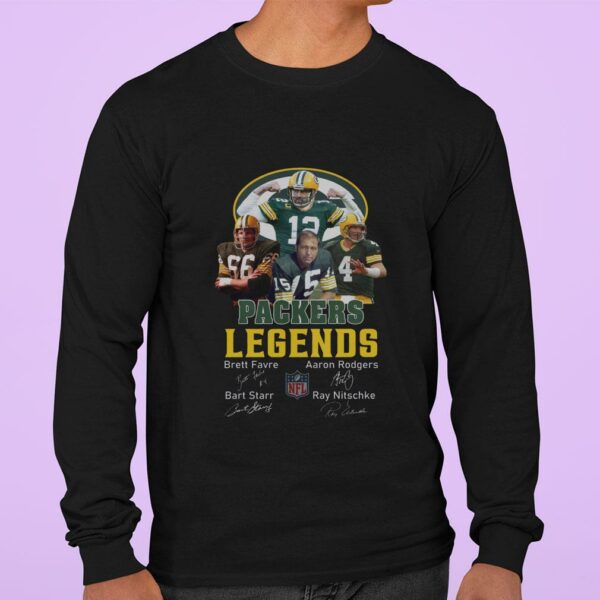Hot Green Bay Packers Legends NFL Signatures Shirt