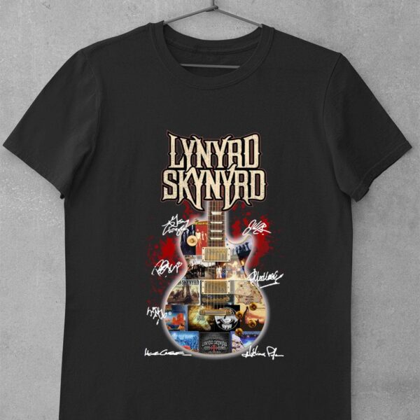Hot Guitarist Lynyrd Skynyrd band rock signatures shirt