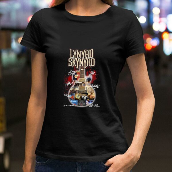 Hot Guitarist Lynyrd Skynyrd band rock signatures shirt