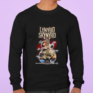 Hot Guitarist Lynyrd Skynyrd band rock signatures shirt 2
