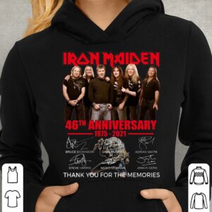 Original Iron Maiden Band 46th Anniversary 1975 2021 Signatures Thank You For The Memories Shirt 3 Original Iron Maiden Band 46th Anniversary 1975 2021 Signatures Thank You For The Memories Shirt 3