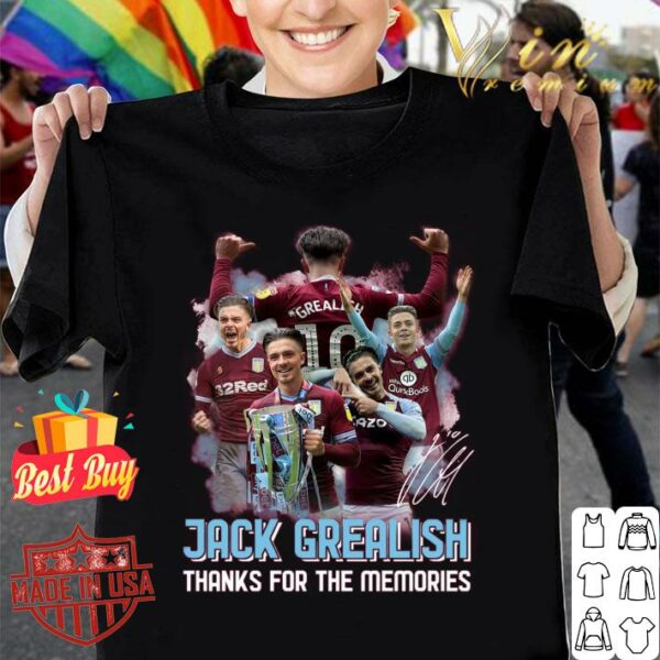 Funny Jack Grealish Aston Villa Manchester City Signature Shirt