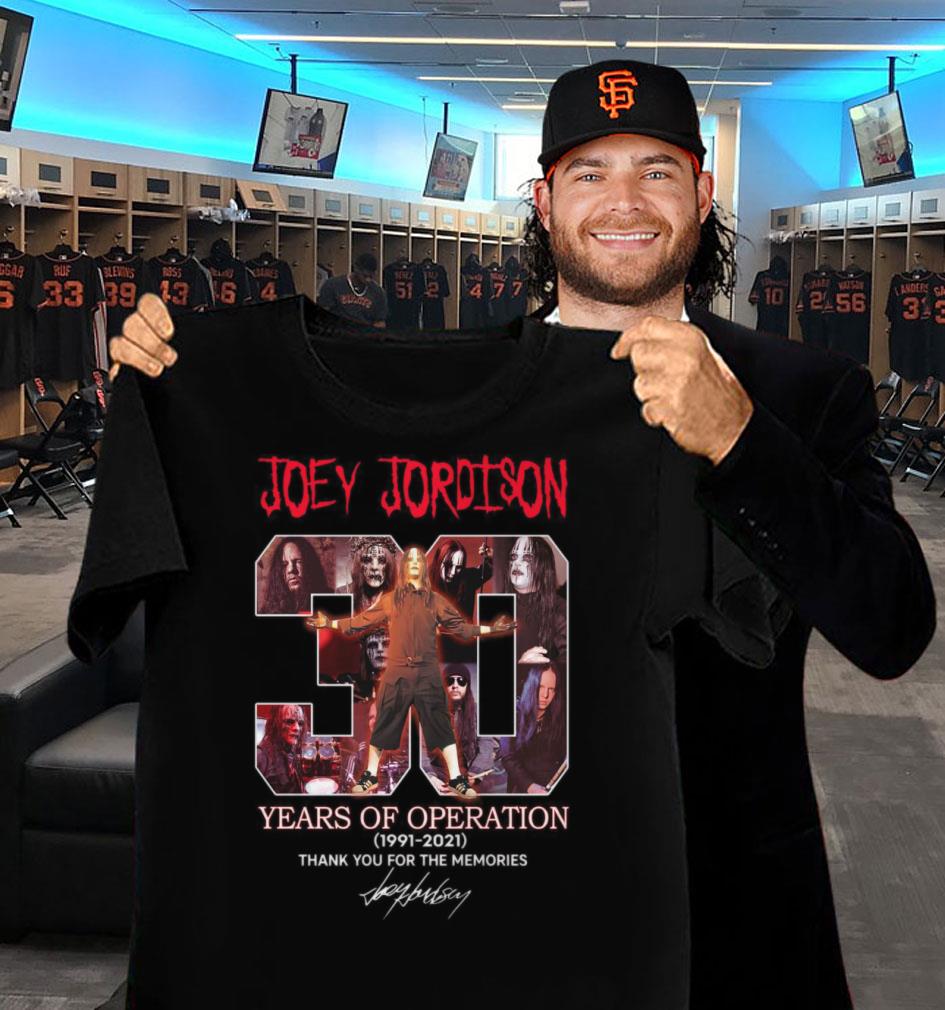 Best Joey Jordison Slipknot band 30 years of Operation 1991-2021 thank you for the memories signature shirt Joey Jordison Slipknot band 30 years of Operation 1991 2021 thank you for the memories signature shirt 2 - Best Joey Jordison Slipknot band 30 years of Operation 1991-2021 thank you for the memories signature shirt