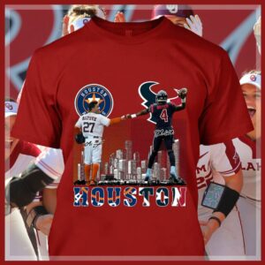 José Altuve Deshaun Watson Signatures Houston Astros Houston Texans Shirt 3