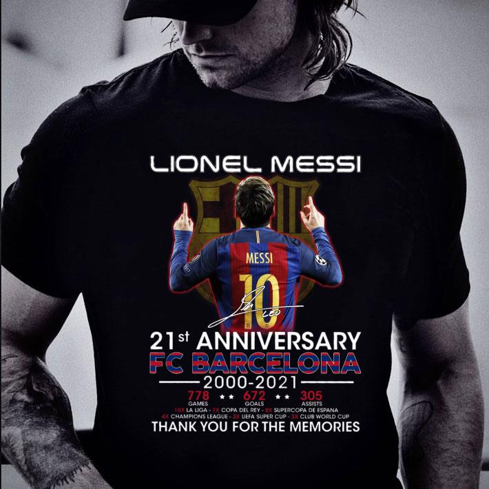 Premium Just a memory Lionel Messi 21st anniversary FC Barcelona 2000-2021 Shirt Just a memory Lionel Messi 21st anniversary FC Barcelona 2000 2021 Shirt 2 - Premium Just a memory Lionel Messi 21st anniversary FC Barcelona 2000-2021 Shirt