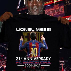Premium Just a memory Lionel Messi 21st anniversary FC Barcelona 2000-2021 Shirt 2