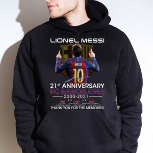 Premium Just a memory Lionel Messi 21st anniversary FC Barcelona 2000-2021 Shirt 3