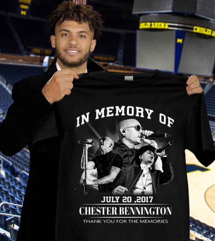 Funny Linkin Park Chester Bennington In Memory Of July 20 2017 Thank Memories Shirt Linkin Park Chester Bennington In Memory Of July 20 2017 Thank Memories Shirt 1 - Funny Linkin Park Chester Bennington In Memory Of July 20 2017 Thank Memories Shirt