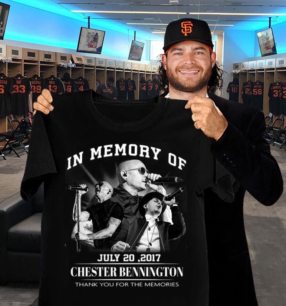 Funny Linkin Park Chester Bennington In Memory Of July 20 2017 Thank Memories Shirt Linkin Park Chester Bennington In Memory Of July 20 2017 Thank Memories Shirt 2 - Funny Linkin Park Chester Bennington In Memory Of July 20 2017 Thank Memories Shirt