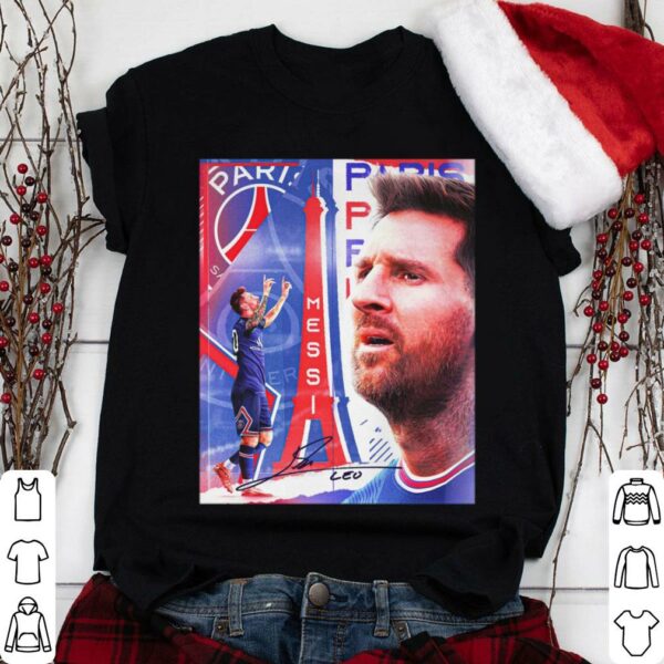 Original Lionel Messi Signature Paris Saint-Germain F.C. Poster Shirt