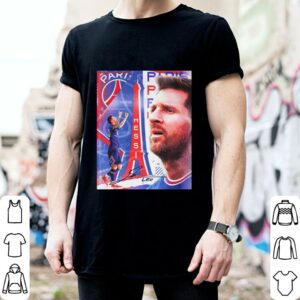 Original Lionel Messi Signature Paris Saint-Germain F.C. Poster Shirt