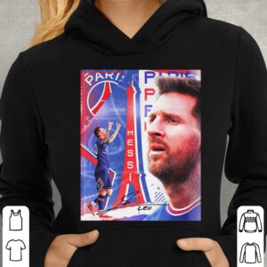 Original Lionel Messi Signature Paris Saint-Germain F.C. Poster Shirt 3