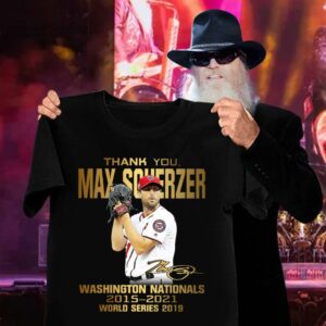 Hot Max Scherzer Signature Thank You Washington Nationals 2015-2021 World Series 2019 Shirt 2