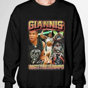Original Milwaukee Bucks No. 34 Giannis Antetokounmpo Signature Shirt 2