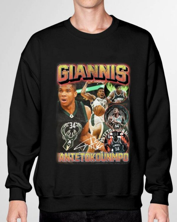 Original Milwaukee Bucks No. 34 Giannis Antetokounmpo Signature Shirt