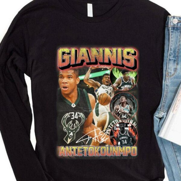 Original Milwaukee Bucks No. 34 Giannis Antetokounmpo Signature Shirt