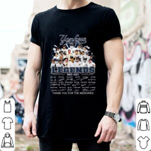 Best New York Yankees Legends 1903-2021 signatures thank memories shirt 1