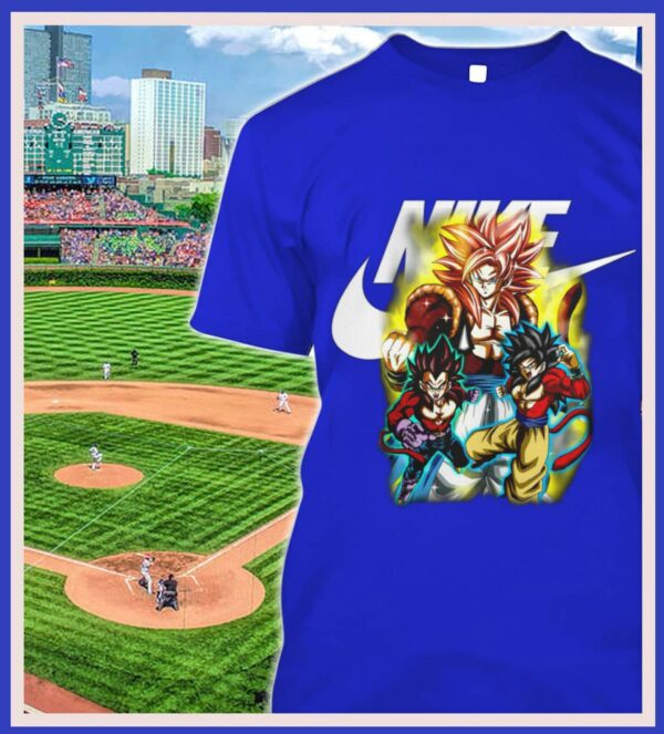 Original Nike Dragon Ball GT Son Goku Vegeta Gogeta SSJ4 Shirt