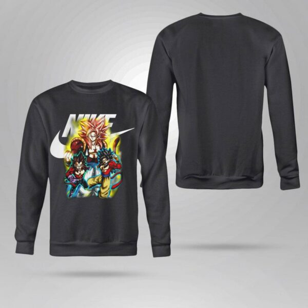Original Nike Dragon Ball GT Son Goku Vegeta Gogeta SSJ4 Shirt