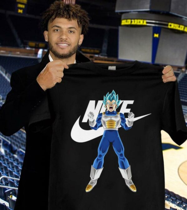 Hot Nike Vegeta Super Saiyan Blue Dragon Ball Super Shirt