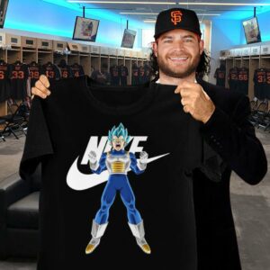 Hot Nike Vegeta Super Saiyan Blue Dragon Ball Super Shirt 1