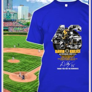 Awesome No. 46 Boston Bruins David Krejci 2006-2021 Signature NHL Thank You For The Memories Shirt
