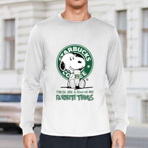 Best Peanuts Snoopy mashup Starbucks these are a few of my favorite things shirt 2