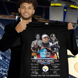Awesome Pittsburgh Steelers Pro Football Hall Of Fame Canton Ohio 2020-2021 Signatures Thank Memories Shirt