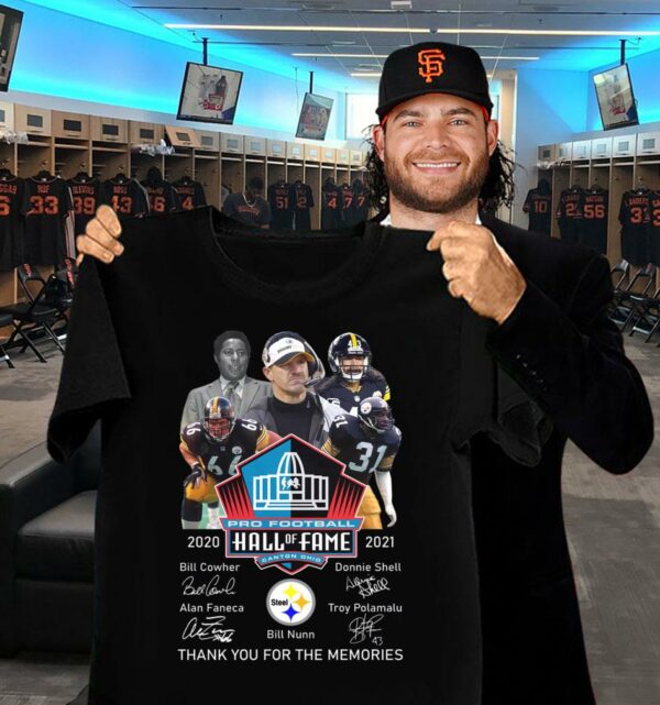 Awesome Pittsburgh Steelers Pro Football Hall Of Fame Canton Ohio 2020-2021 Signatures Thank Memories Shirt
