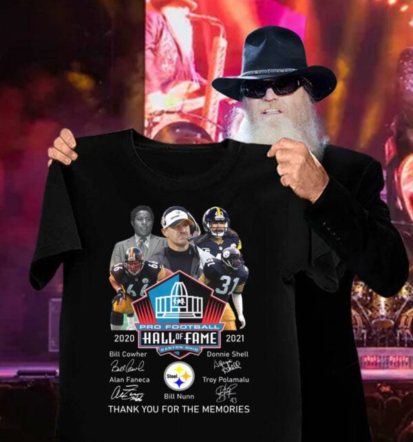 Awesome Pittsburgh Steelers Pro Football Hall Of Fame Canton Ohio 2020-2021 Signatures Thank Memories Shirt
