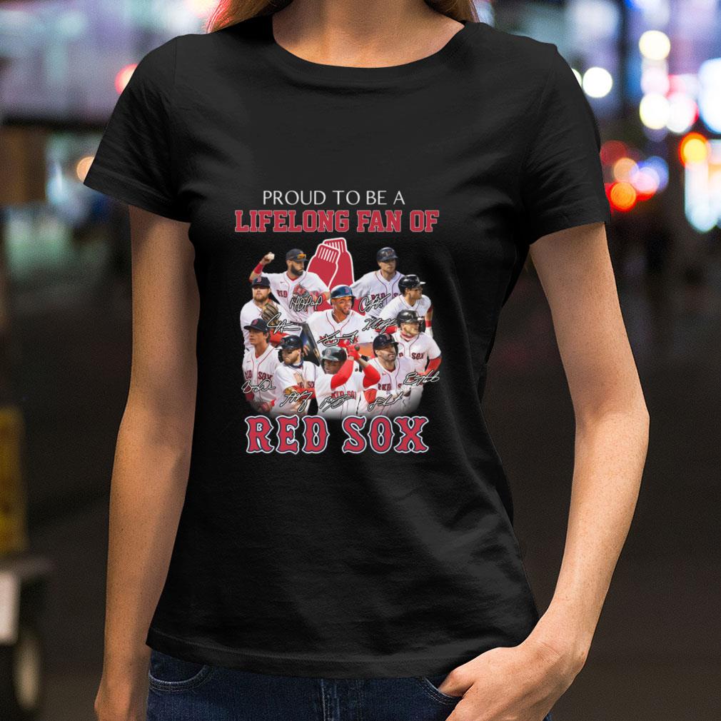 Best Proud To Be A Lifelong Fan Of Boston Red Sox Signatures Shirt Proud To Be A Lifelong Fan Of Boston Red Sox Signatures Shirt 2 - Best Proud To Be A Lifelong Fan Of Boston Red Sox Signatures Shirt