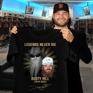Original RIP Dusty Hill Legends Never Die 1949-2021 Signature Shirt
