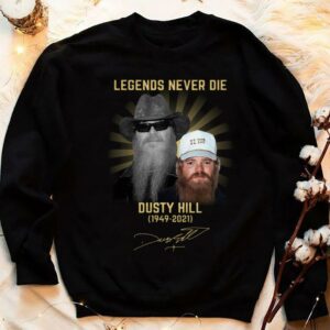 Original RIP Dusty Hill Legends Never Die 1949-2021 Signature Shirt 3