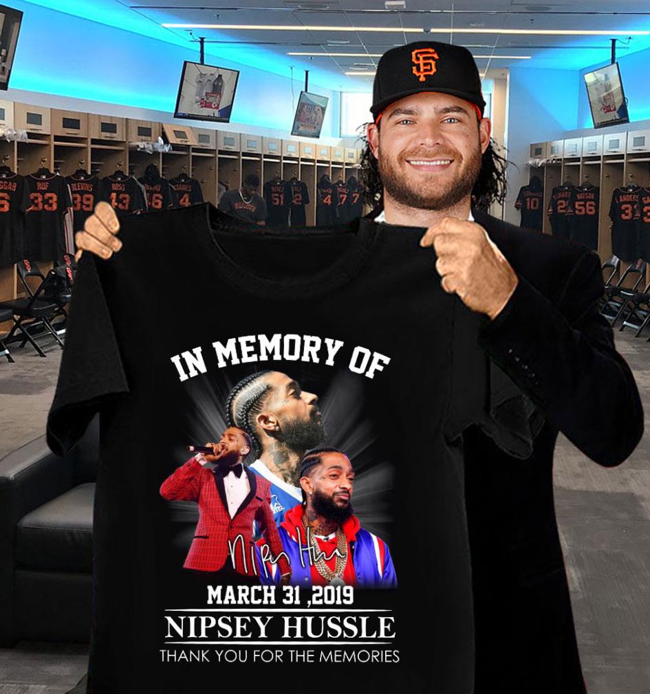 RIP Nipsey Hussle March 31 2019 Signature Thank You For The Memories Shirt RIP Nipsey Hussle March 31 2019 Signature Thank You For The Memories Shirt 2 - RIP Nipsey Hussle March 31 2019 Signature Thank You For The Memories Shirt