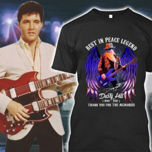 Hot Rest In Peace Legend Dusty Hill 1949-2021 signature thank you for the memories shirt