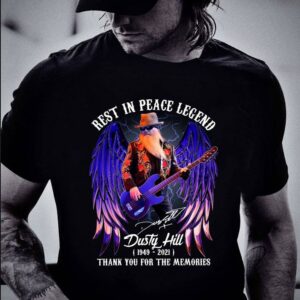 Hot Rest In Peace Legend Dusty Hill 1949-2021 signature thank you for the memories shirt